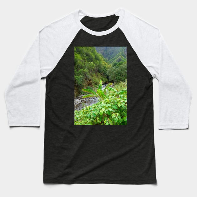 Iao Valley State Monument Study 10 Baseball T-Shirt by bobmeyers